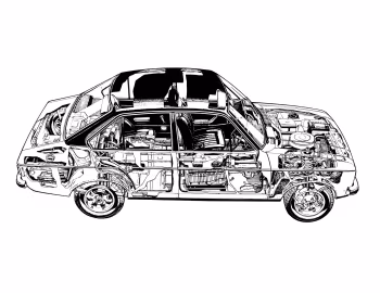 Ford Escort 4-door Saloon [UK-spec] '11.1974–09.1977