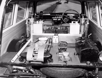 Interior Ford Escort Patrol van (100E) '1959