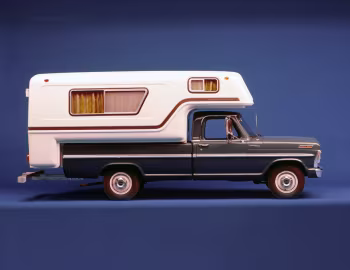 1967 Ford F-250 Camper Special with Goldline Camper