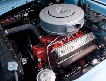 Bajo el capó 1957 Ford Fairlane 500 Sunliner (76B)