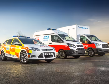 Ford Transit Custom NHS Blood and Transplant Service Van, Ford Transit NHS Blood and Transplant Service Truck, Ford Focus Estate NHS Blood and Transplant Service Car