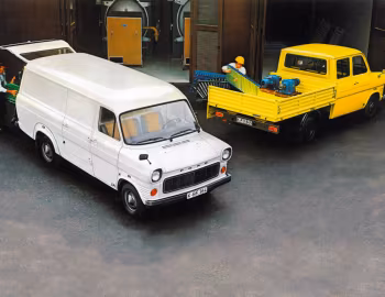 Ford Transit FT 100 L Kastenwagen, Ford Transit FT175 Pritschenwagen mit Doppelkabine