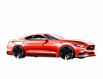 Скетч 2015 Ford Mustang