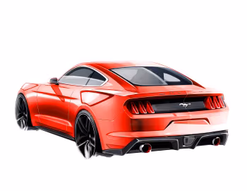 Скетч 2015 Ford Mustang