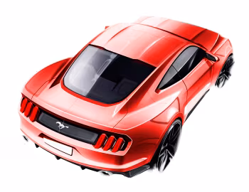 Скетч 2015 Ford Mustang
