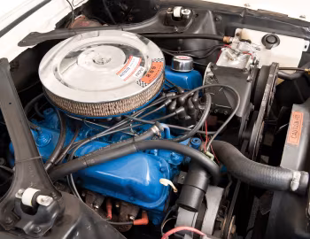 Under the hood 1967 Ford Mustang Convertible (76A)