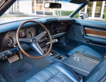 Interior Ford Mustang 351 Convertible (76D) '1973