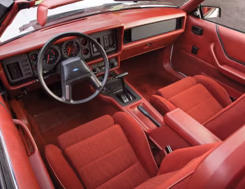 Interior 1984 Ford Mustang GT350 Turbo Convertible "Anniversary Edition" (66B)
