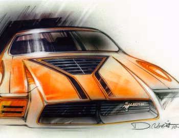 Boceto Ford Mustang II Coupe Proposal '1971