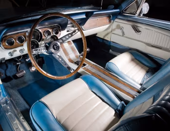 Interior 1966 Ford Mustang GT K-Code 289/271 HP Luxury Convertible (76B)