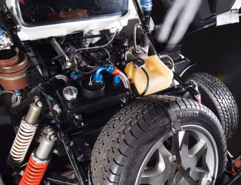 Under the hood Ford RS200 Evolution '1985