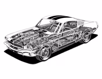 1965 Shelby GT350 with LeMans stripes option