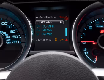 Tableau de bord 2013–14 Shelby GT500 SVT '2012–14