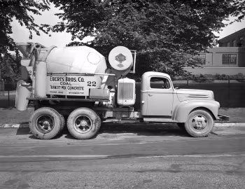 1946 Ford Six-wheel Truck with T. L. Smith transit concrete mixer