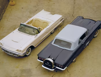 1960 Ford Thunderbird Convertible & 1959 Ford Thunderbird Hardtop Coupe