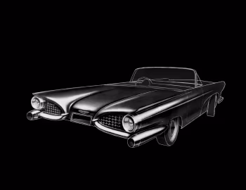 Sketch 1955–57 Ford Thunderbird