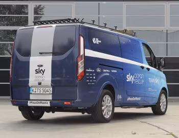 Ford Tourneo Custom Team Sky podium car '2018