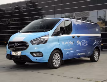 Ford Tourneo Custom Team Sky podium car '2018