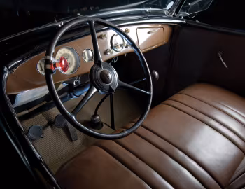 Interior 1936 Ford V8 Deluxe Roadster (68-710)