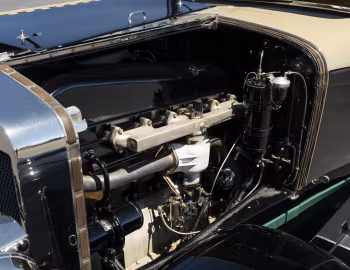 Sous la capuche 1928 Franklin Airman Convertible Sedan (12-A)