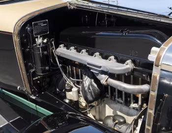Sous la capuche 1928 Franklin Airman Convertible Sedan (12-A)