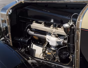 Sous la capuche 1928 Franklin Airman Convertible Sedan (12-A)