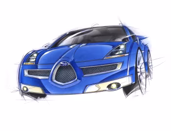 Esboço (sketch) Subaru B11S Concept '03.2003