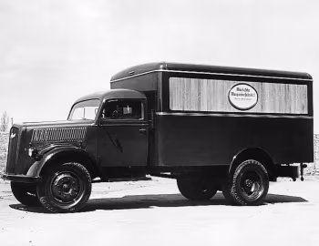 Opel Blitz 3,0 t mit Gaubschat Kofferaufbau (3-360) '1950–54