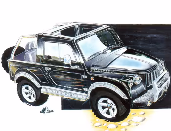 Esboço (sketch) ГАЗ-2169 "Комбат" '2000
