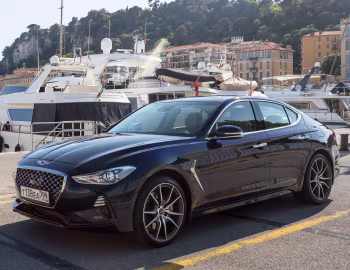 Genesis G70 2.0T HTRAC [CIS] '2018–21
