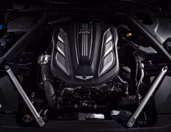 Под капотом Genesis G90 3.3T HTRAC [CIS] (HI) '2016–19