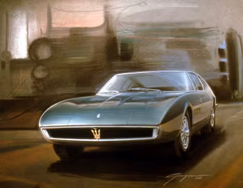 Croquis Maserati Ghibli (AM115) '1966–73
