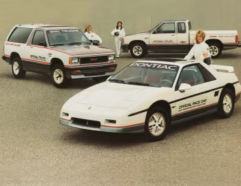 Pontiac Fiero Indy 500 Pace Car, GMC S-15