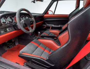 Intérieur Gunther Werks 400R Coupe "Solar Red" (993) '2018