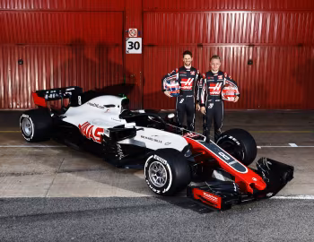 Haas VF-18, Romain Grosjean, Kevin Magnussen