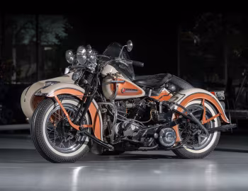 1947 Harley-Davidson EL with sidecar
