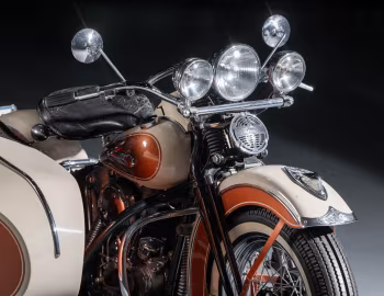 1947 Harley-Davidson EL with sidecar