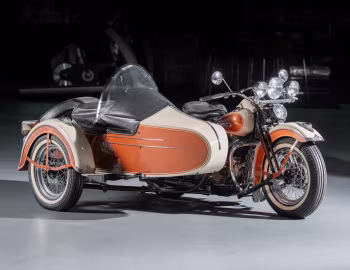1947 Harley-Davidson EL with sidecar
