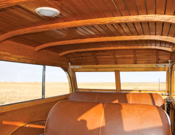 Interior 1941 Packard 110 DeLuxe Station Wagon by Hercules Body Co. (1900-1463)
