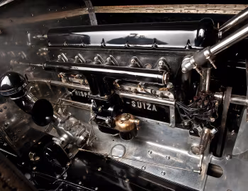 Under The Hood Hispano-Suiza H6B Coupe de Ville por Saoutchik '1924