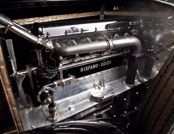 Under The Hood Hispano-Suiza H6B Coupe de Ville por Saoutchik '1924