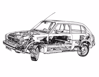 Honda Civic 4-door [UK-spec] '1974–78