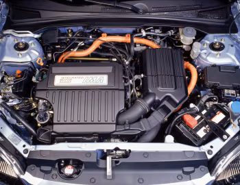 Sob o capô 2003 Honda Civic Hybrid [North America] (ES9) '2002–03