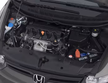 Sob o capô 2007–08 Honda Civic LX Coupe [North America] (FG1) '2006–08
