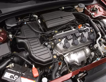 Sob o capô 2001–03 Honda Civic Sedan [North America] (ES) '2000–03