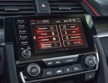 Interior 2020 Honda Civic Si Coupe [North America] (FC) '2019–20