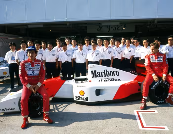 McLaren Honda MP4/7, Ayrton Senna da Silva, Gerhard Berger