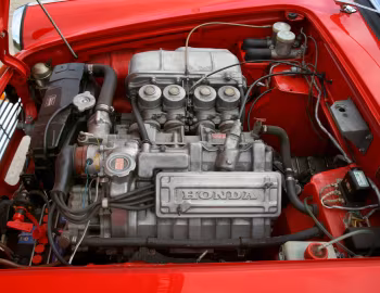 Sob o capô Honda S600 [Japan] '1964–66