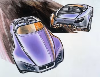 Esboço (sketch) Honda SSM Concept '10.1995