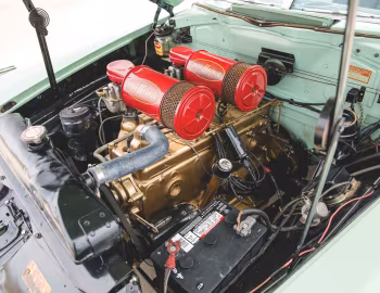 Под капотом 1952 Hudson Hornet Convertible Brougham (7В)